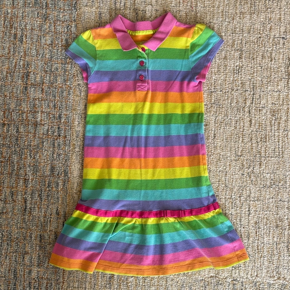 Carter's Pink and Orange Striped Dress